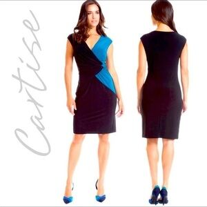 CARTISE Ruched Front Midi Dress